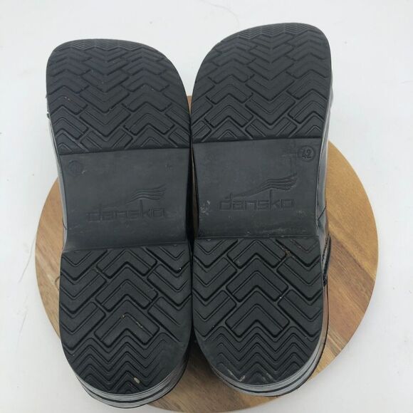 Dansko Professional Clogs Shoes Womens 11.5 Multi Scribble Patent Leather - Picture 7 of 11